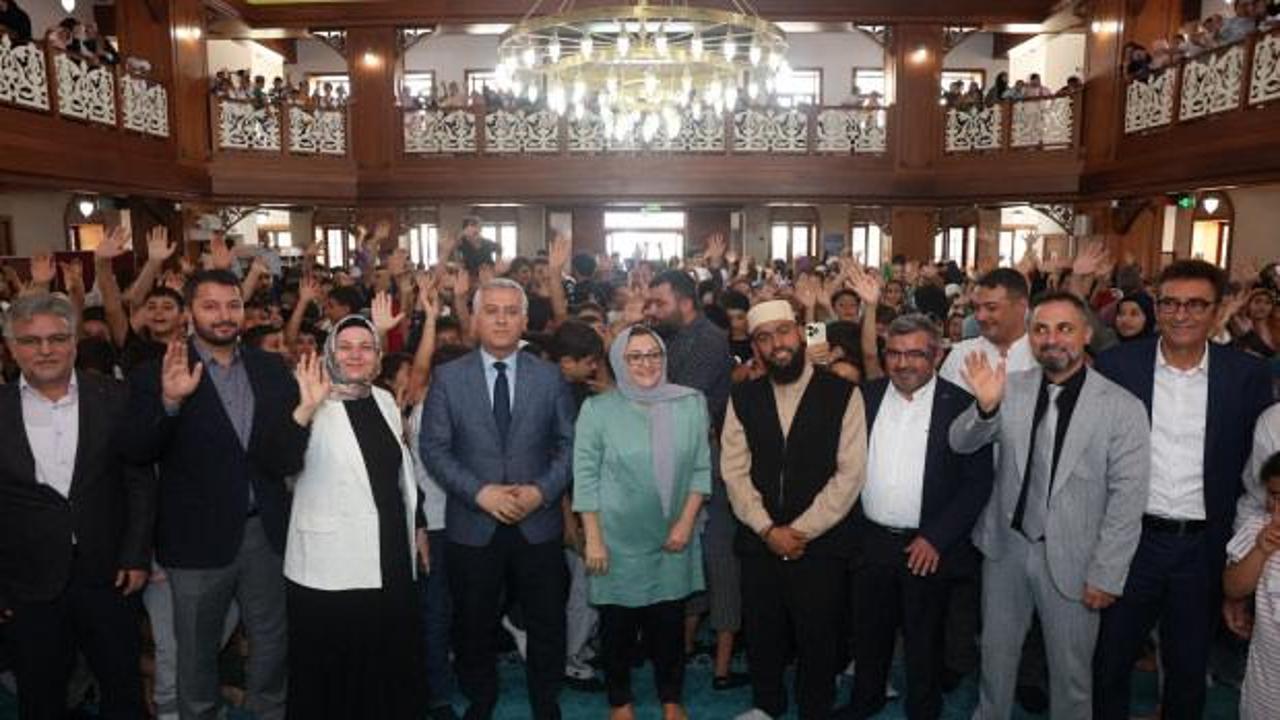 Gaziantep'te yaz okulu öğrencileri camide bir araya geldi: Değerler eğitimi şenliği düzenlendi