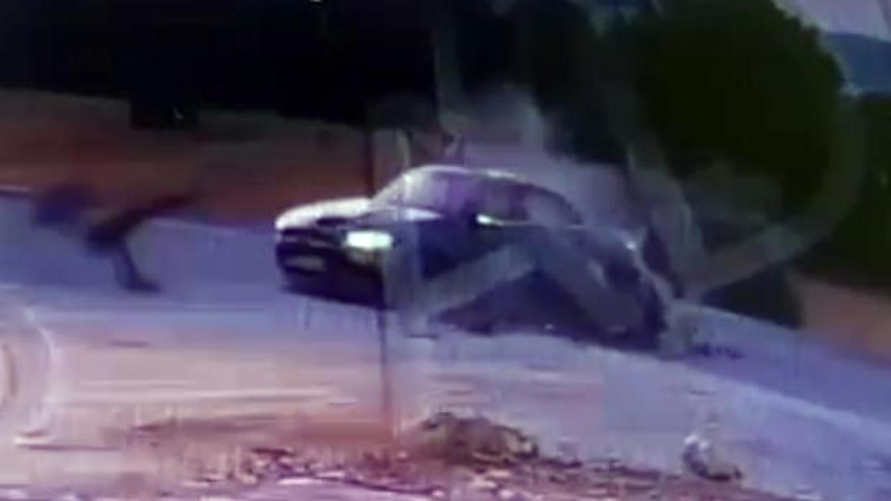 Muğla'da motosikletli genç sürücünün ölümüne neden olan kaza güvenlik kamerasında