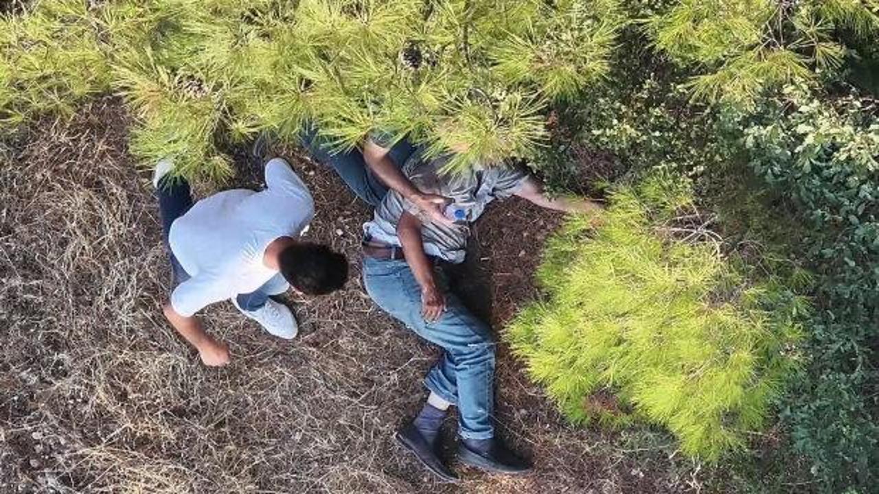 Buca'da huzurevi sakini ormanda kayboldu, dron sayesinde sağ salim bulundu