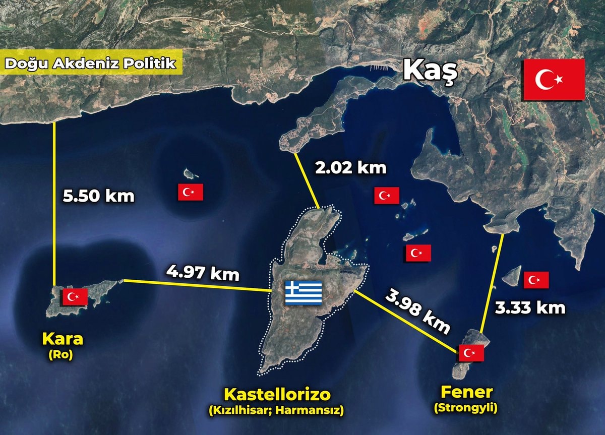 Yunanistan, Antalya Sınırına 2 Kilometre Mesafede Askeri Yığınak Yaptı