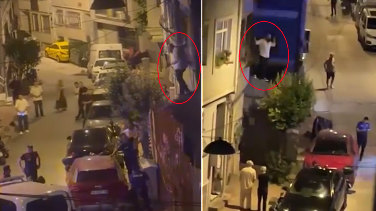 Beyoğlu'nda alkollü şahıs eski sevgilisinin evinin duvarına tırmanıp dehşet saçtı