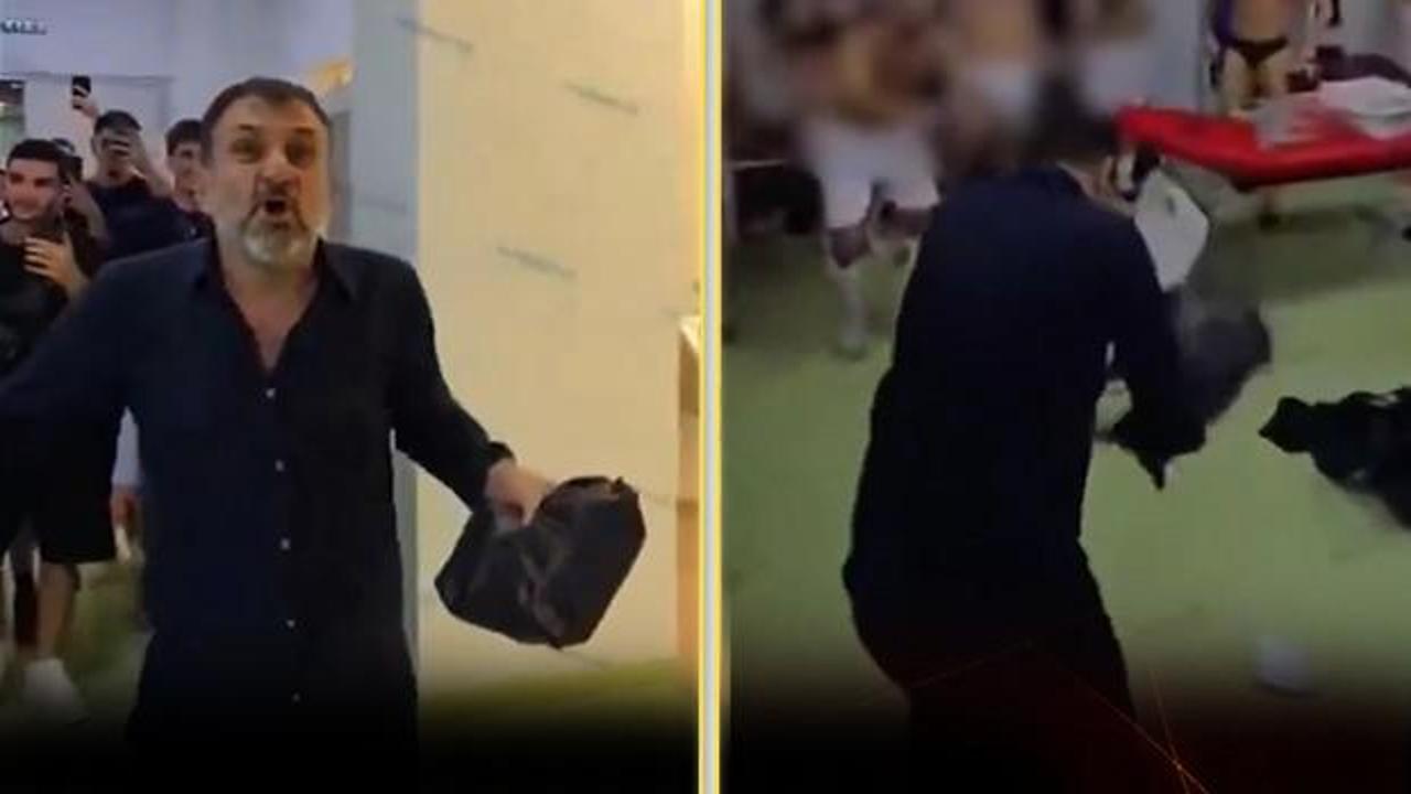 Para yağmuruyla kutladı: Dinamo Tirana başkanı soyunma odasına paraları saçtı