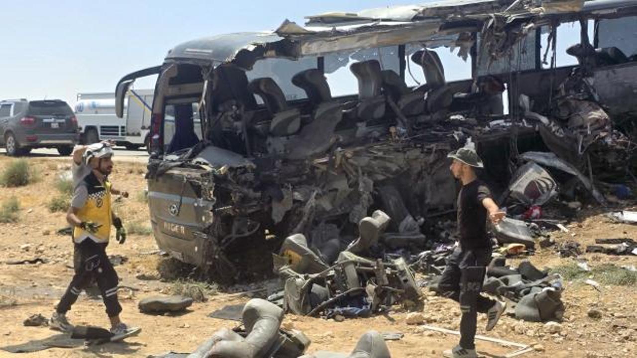Suriye'de feci otobüs kazası: 35 kişi yaşamını yitirdi