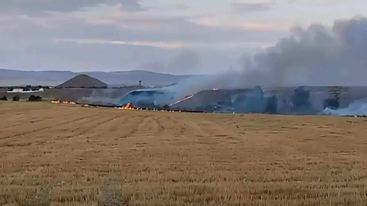 Ankara'nın Polatlı ilçesinde yangın çıkaran şüpheli alkollü halde yakalandı