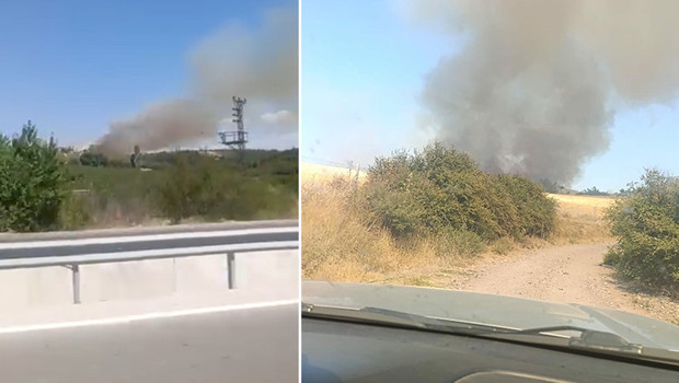 Çanakkale'nin Ezine ilçesinde orman yangını: Havadan ve karadan müdahale başladı