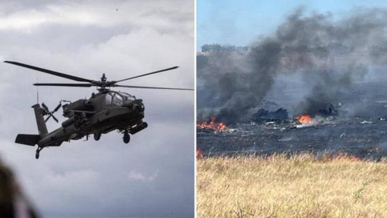 ABD'de Apache helikopteri düştü: 2 asker hayatını kaybetti