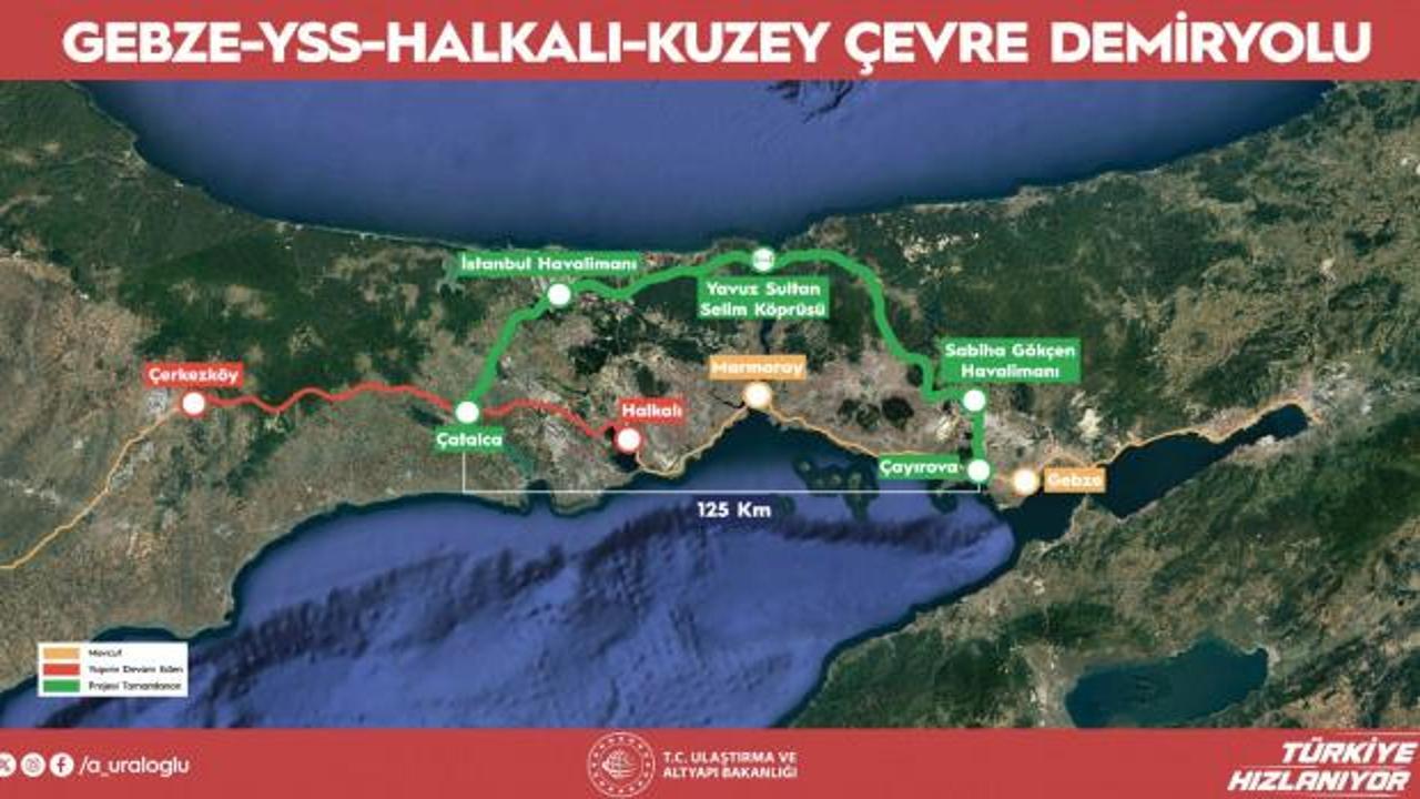 Uraloğlu duyurdu: İstanbul Kuzey Demir Yolu Geçişi Projesi'nde dev adım! Tarih belli oldu