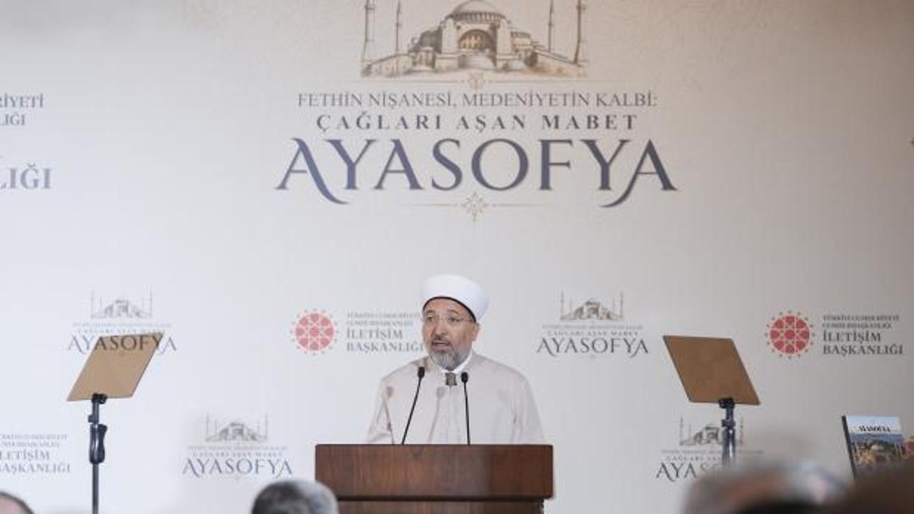 Diyanet İşleri Başkanı Arpaguş'tan Ayasofya mesajı: 'Mazlum coğrafyaların umudu biziz'