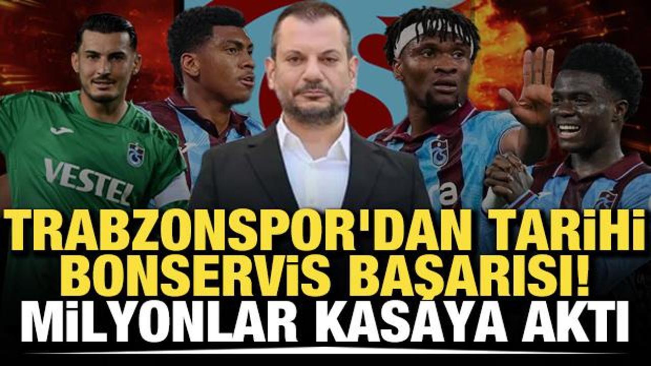 Trabzonspor'un transfer piyasasındaki devasa geliri: 100 milyon Euro barajı zorlanıyor