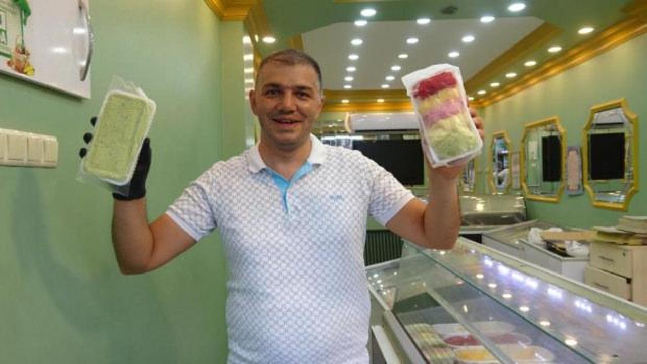Kilis'te 30 yıllık dondurma ustası: "Bir top dondurma 400 lira olmaz, altın suyu da koysa etmez"