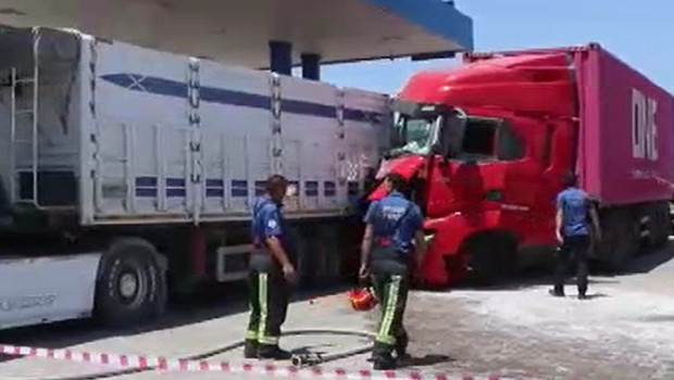 Denizli'de arı sokması faciaya neden oluyordu: Alerjik şok geçiren TIR şoförü istasyona daldı