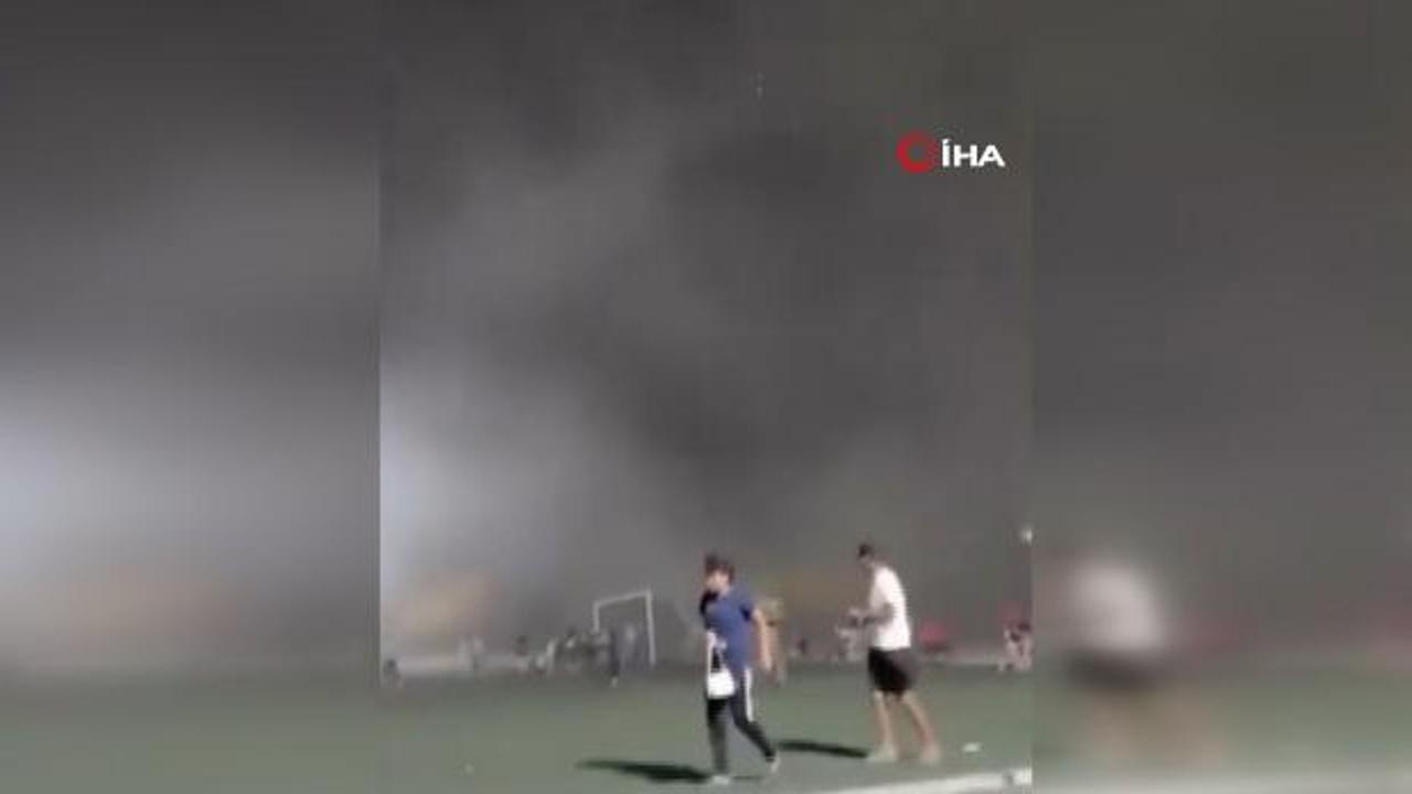 Meksika’da stadyumu fırtına vurdu