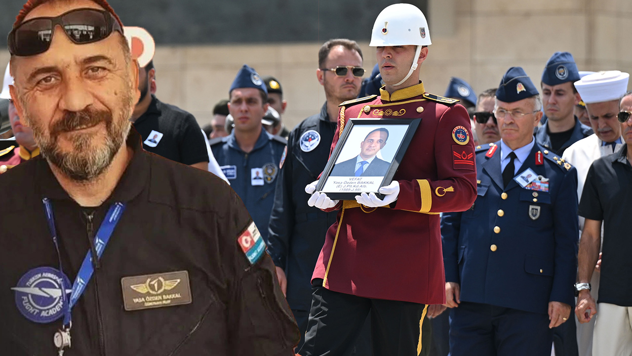 Eğitim uçuşunda düşen helikopterin şehit pilotuna son görev