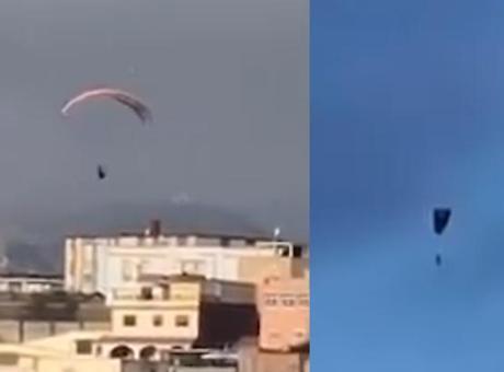 Fas'tan İspanya'ya yamaç paraşütüyle geçmeye çalışan göçmen denize düşerek hayatını kaybetti