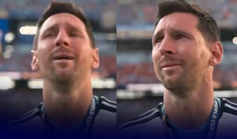Messi maç sonrası gözyaşlarına boğuldu