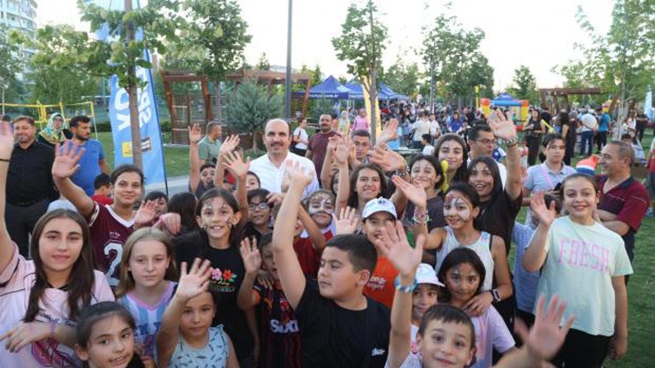 Konya'da 34 parkta yaz şenliği başladı: Çocuklar aileleriyle doyasıya eğleniyor