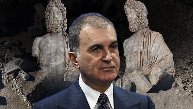 AK Parti Sözcüsü Çelik'ten Aspendos'taki 1800 Yıllık 'Asklepios' Heykeli Hakkında Paylaşım