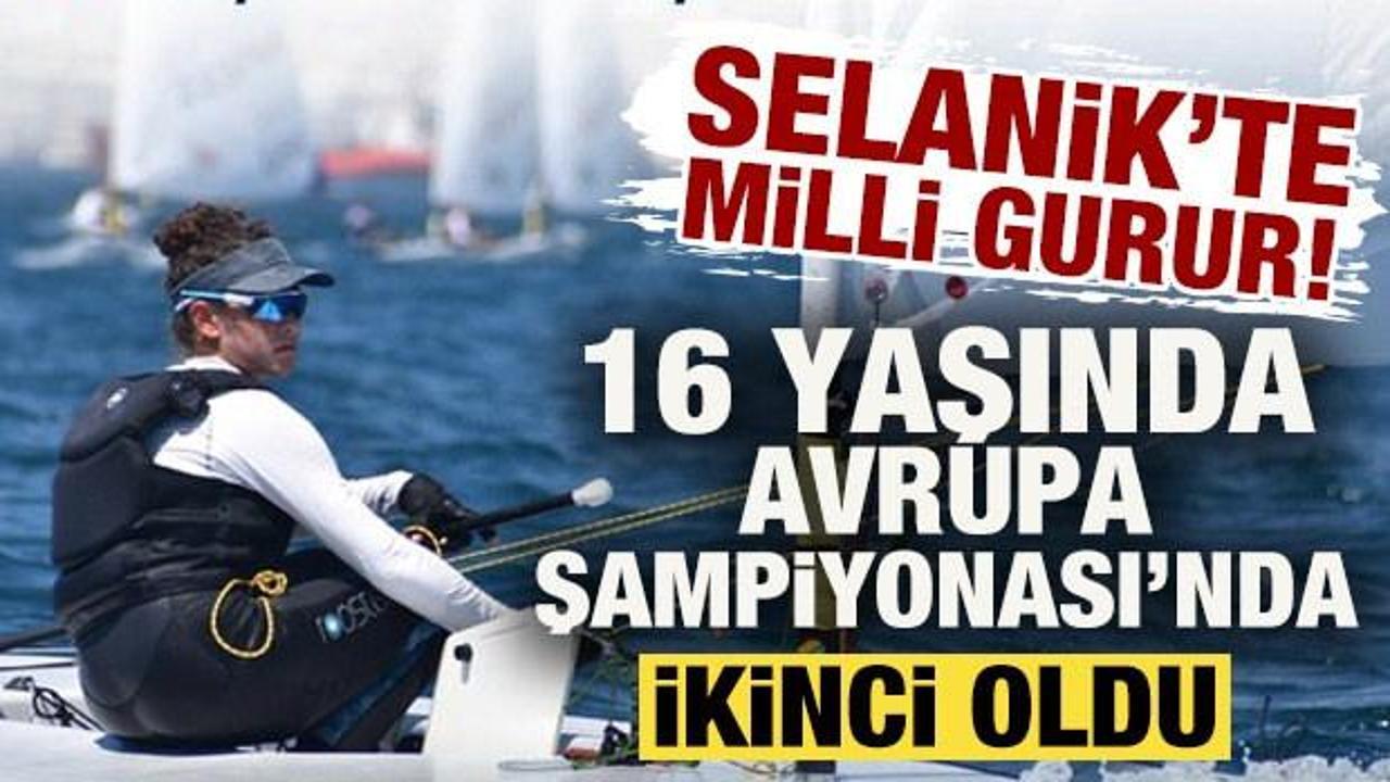 16 yaşındaki milli yelkenci Derin Bartan'dan Avrupa'da gümüş madalya