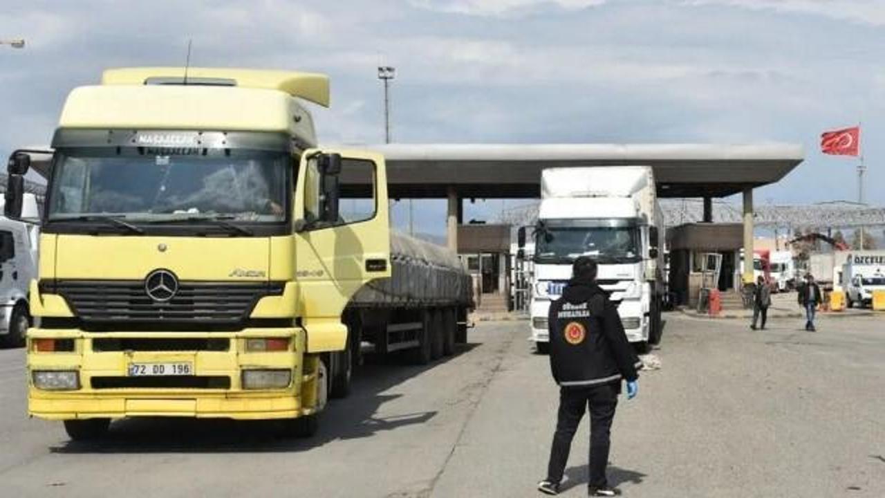 Habur Gümrük Kapısı'nda günlük tır çıkışında yeni rekor: 2 bin 454 tır