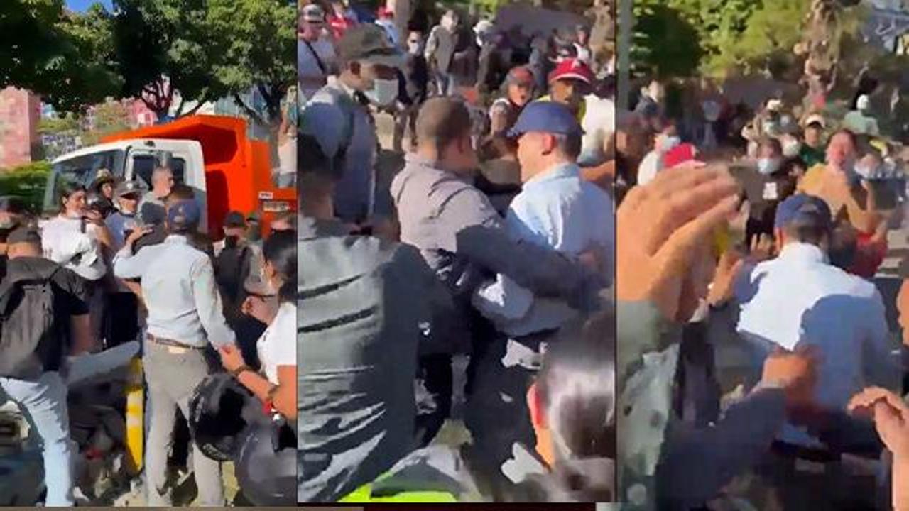 Kolombiya'nın Cali kentinde afetzedeler belediye başkanını protestosuyla sokakları inletti