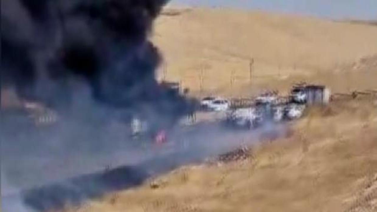 Şanlıurfa-Mardin karayolunda seyir halindeki tır alev topuna döndü