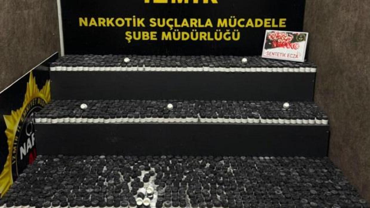 İzmir'de tarihi uyuşturucu operasyonu: 29 kilo hap ham maddesi ele geçirildi