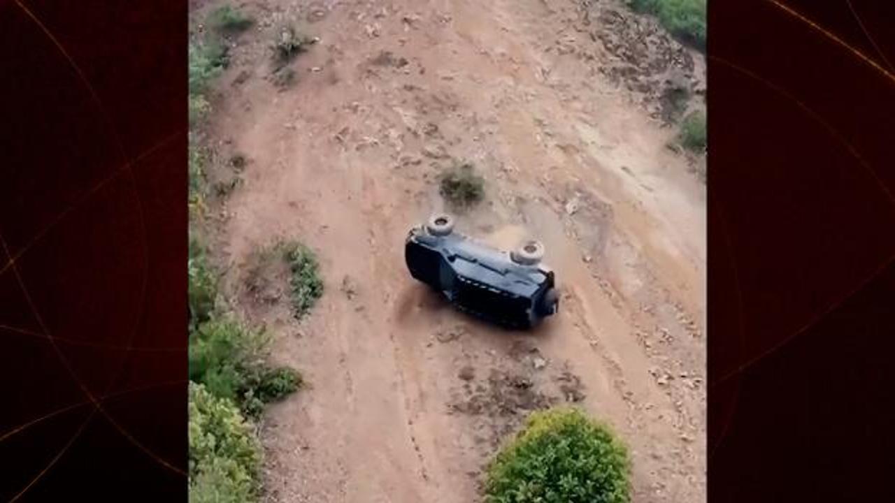 Çin'de Off-Road Aracı Dik Yamaçta Faciayla Karşılaştı: Taklalar Atarak Yuvarlanma Anı Kamerada