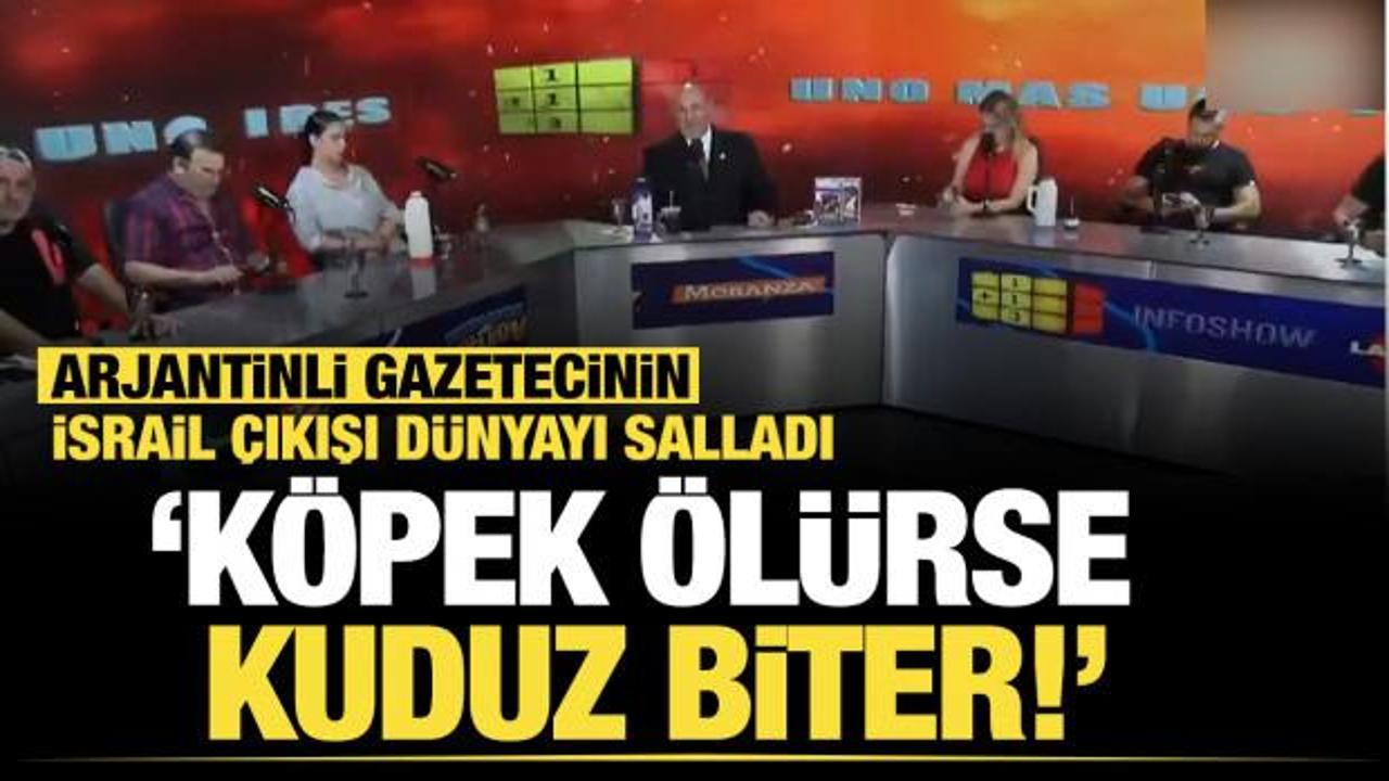 Arjantinli gazeteciden Netanyahu'ya sert çıkış: 'Köpek ölürse kuduz biter' sözleri viral oldu