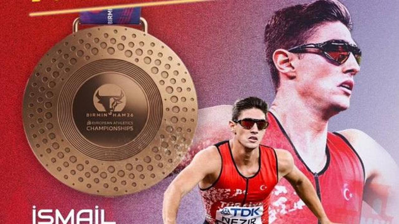 İsmail Nezir'den Birmingham'da tarihi başarı: 400 metre engellide Avrupa bronzu