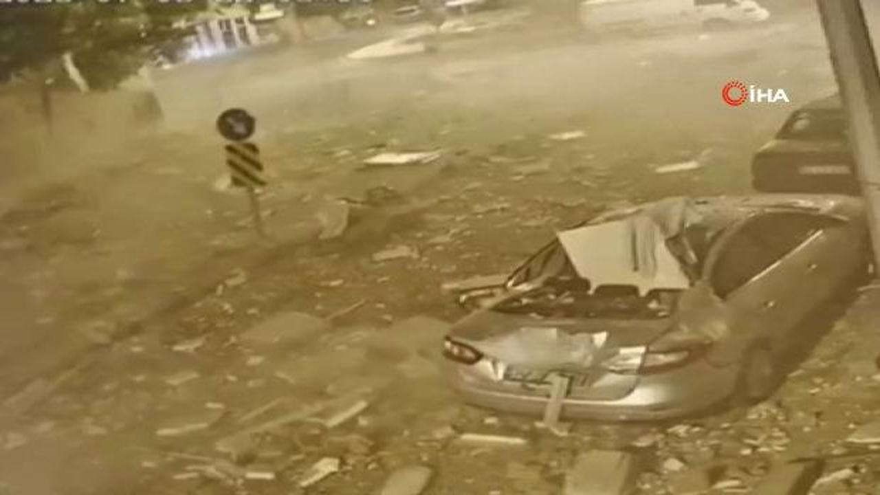 Faciadan saniyelerle kurtuldular: Bomba gibi patlamanın dehşet verici anları kamerada