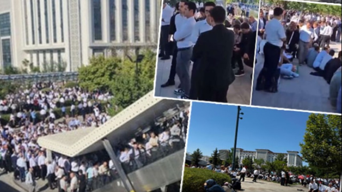 AKP mitinginin ardından aynı meydanda tarikat etkinliği düzenlendi