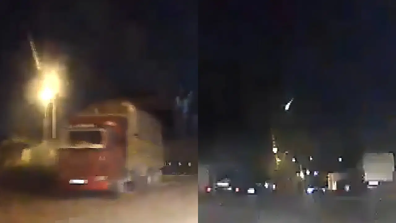 İstanbul semalarında ateş topu! Gök taşı atmosfere girerek şehri aydınlattı