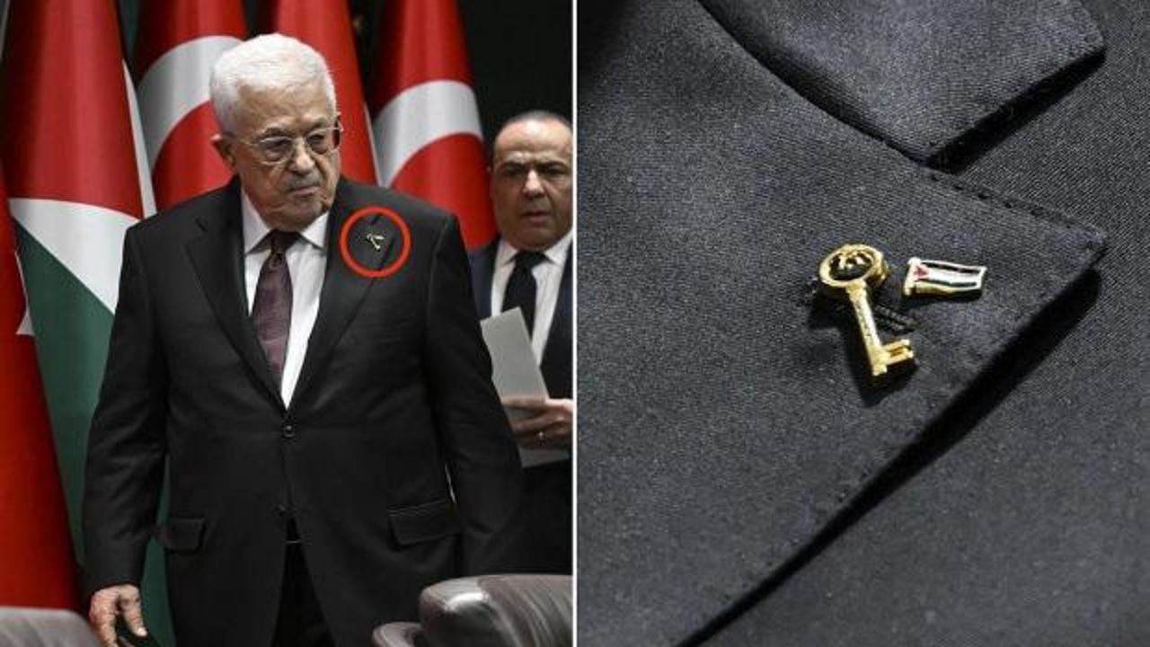 Ankara'daki kritik zirvede Mahmud Abbas'ın rozeti dikkat çekti: Anlamı ortaya çıktı!