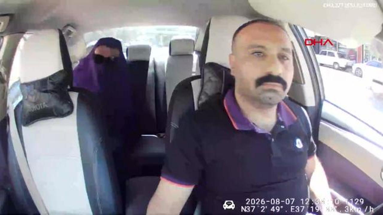 Çarşaf gi̇yi̇p cami yolunda pusu kuran şüpheli, kaçarken takside yakalandı