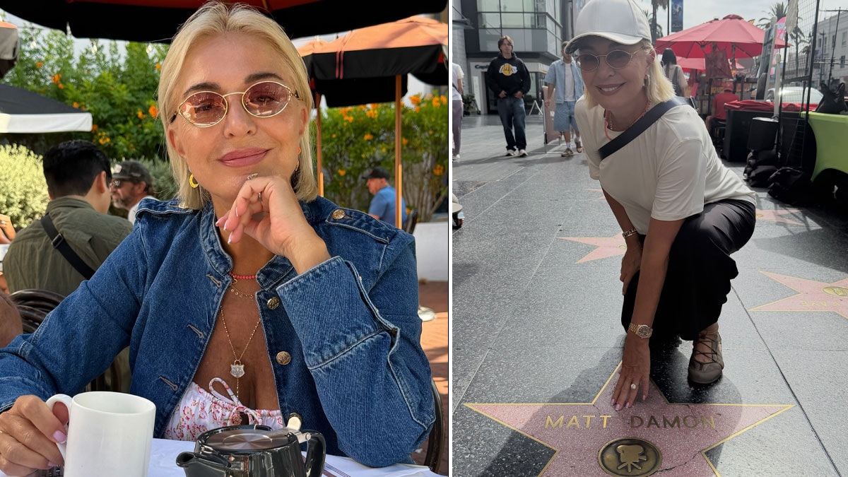 Gülenay Kalkan Hollywood Yıldızlar Geçidi'nde: Dünya starllerının isimlerine dokundu