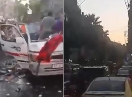 Şam'da kanlı saldırı: Yolcu minibüsüne tuzaklanan bombada ölü ve yaralılar var