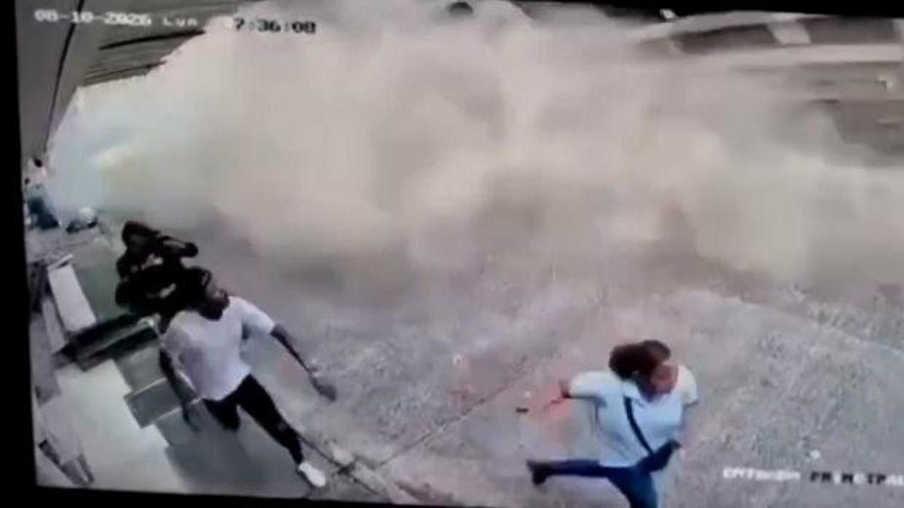 Kolombiya'da 7,4'lük deprem anı kamerada: Binalar saniyeler içinde çöktü, vatandaşlar son anda kurtuldu