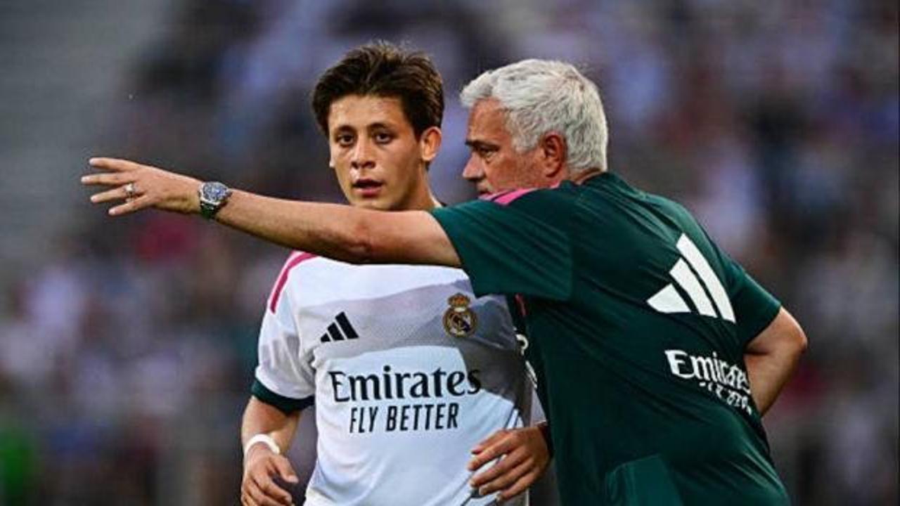 Mourinho'dan Arda Güler'e övgü: 'Bayılıyorum, 6 numaraya kadar evrilebilir'