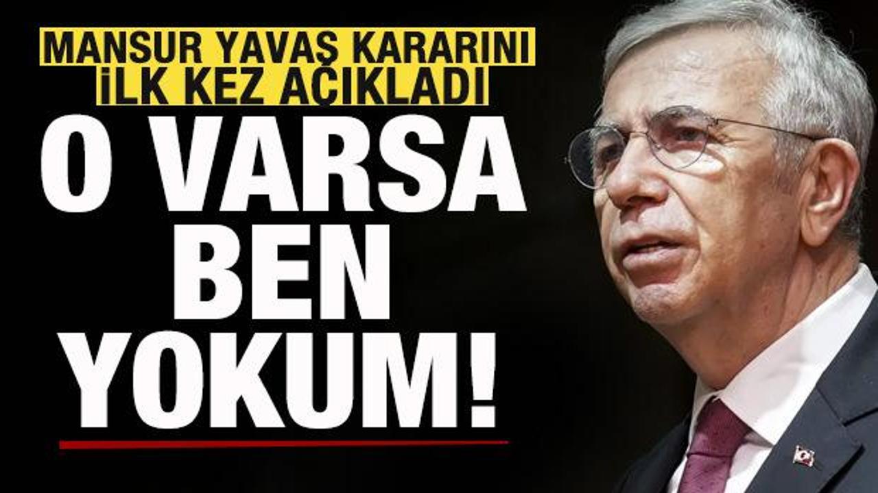 Mansur Yavaş'tan 'Yeni Parti' kararı: 'Orası İmamoğlu'nun şahıs partisidir, ben oraya gitmem'