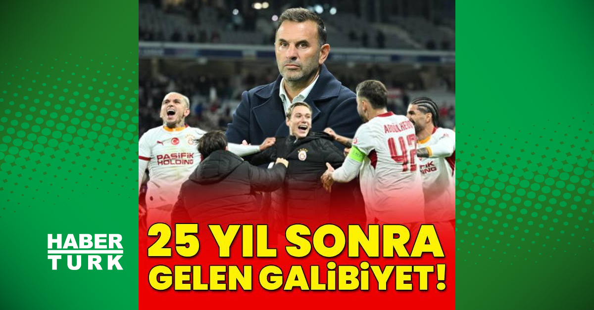 Galatasaray 25 yıl sonra kazandı