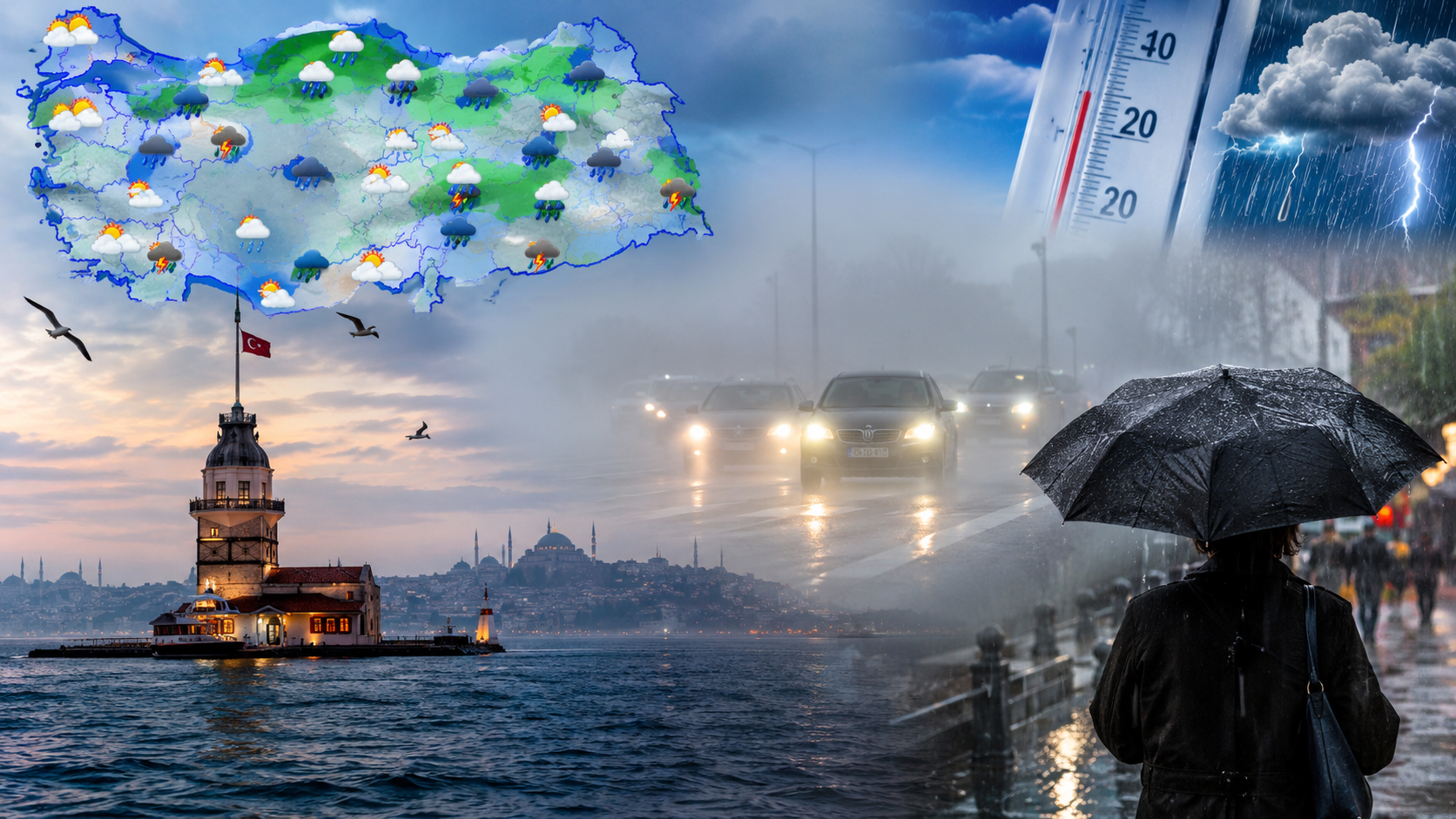 Meteoroloji saat verip uyardı: Göz gözü görmeyecek