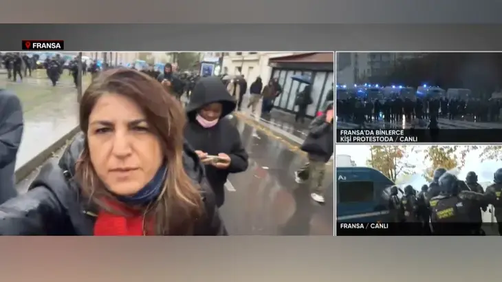 Fransa karışıyor! Eylemlerin merkezi Paris'ten canlı yayın: Bundan sonrası kaos.