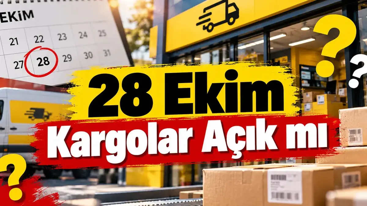 28 eki̇m kargolar açik mi, saat kaça kadar çalişiyor?