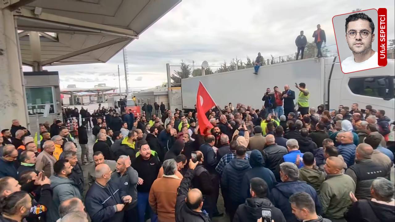 TIR şoförleri sınırda eylemde!