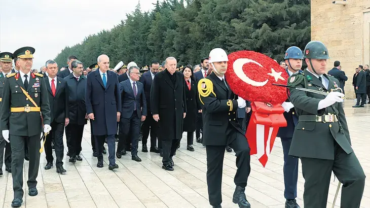 Devlet erkanı Anıtkabir’i ziyaret etti